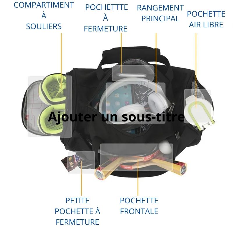 <ALL-IN BAG> Sac De Sport Multifonctions